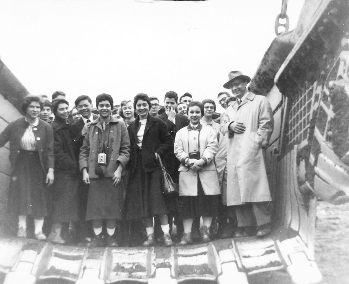 LREI students in the 1950s visiting coal mines in Pennsylvania